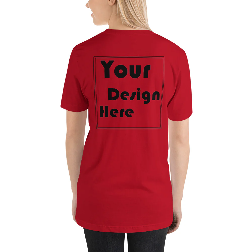 Personalized Back Short-Sleeve Unisex T-Shirt - Image 8
