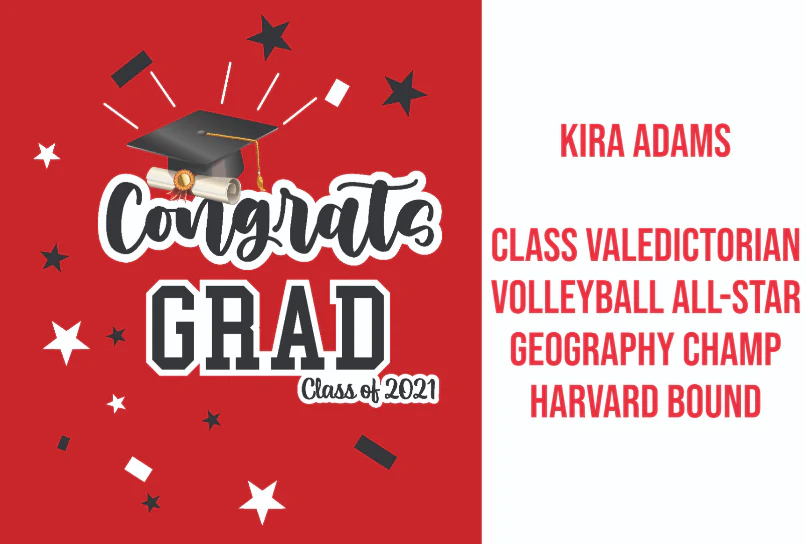 Personalized Congrats Grad Graduation Yard Sign - Image 4
