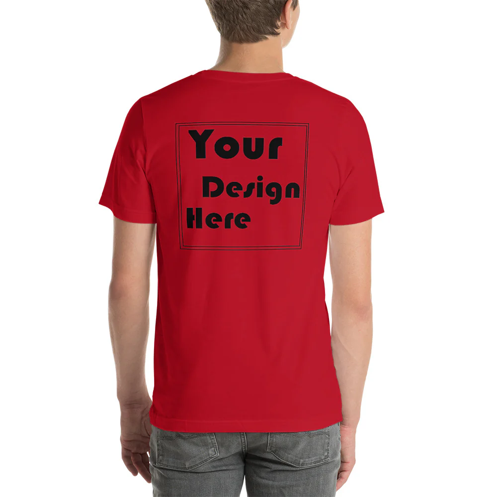 Personalized Front and Back Short-Sleeve Unisex T-Shirt - Image 13