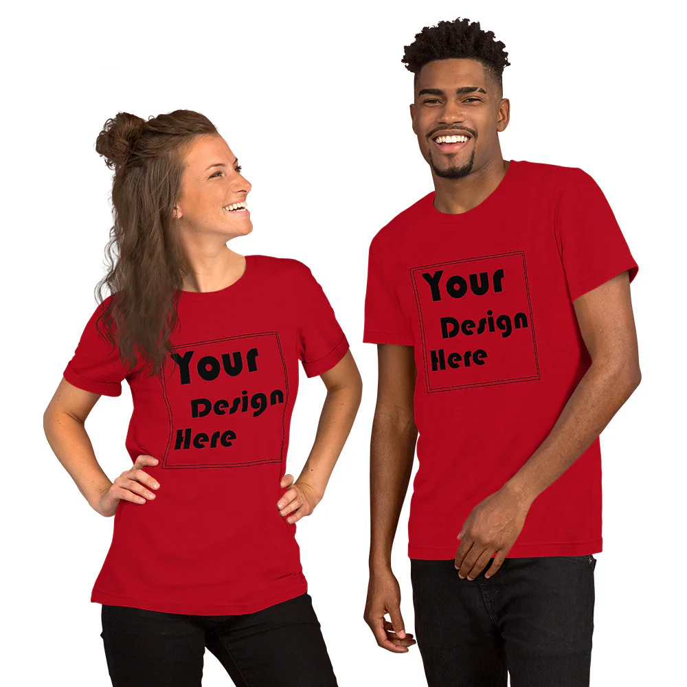 Personalized Front and Back Short-Sleeve Unisex T-Shirt - Image 3