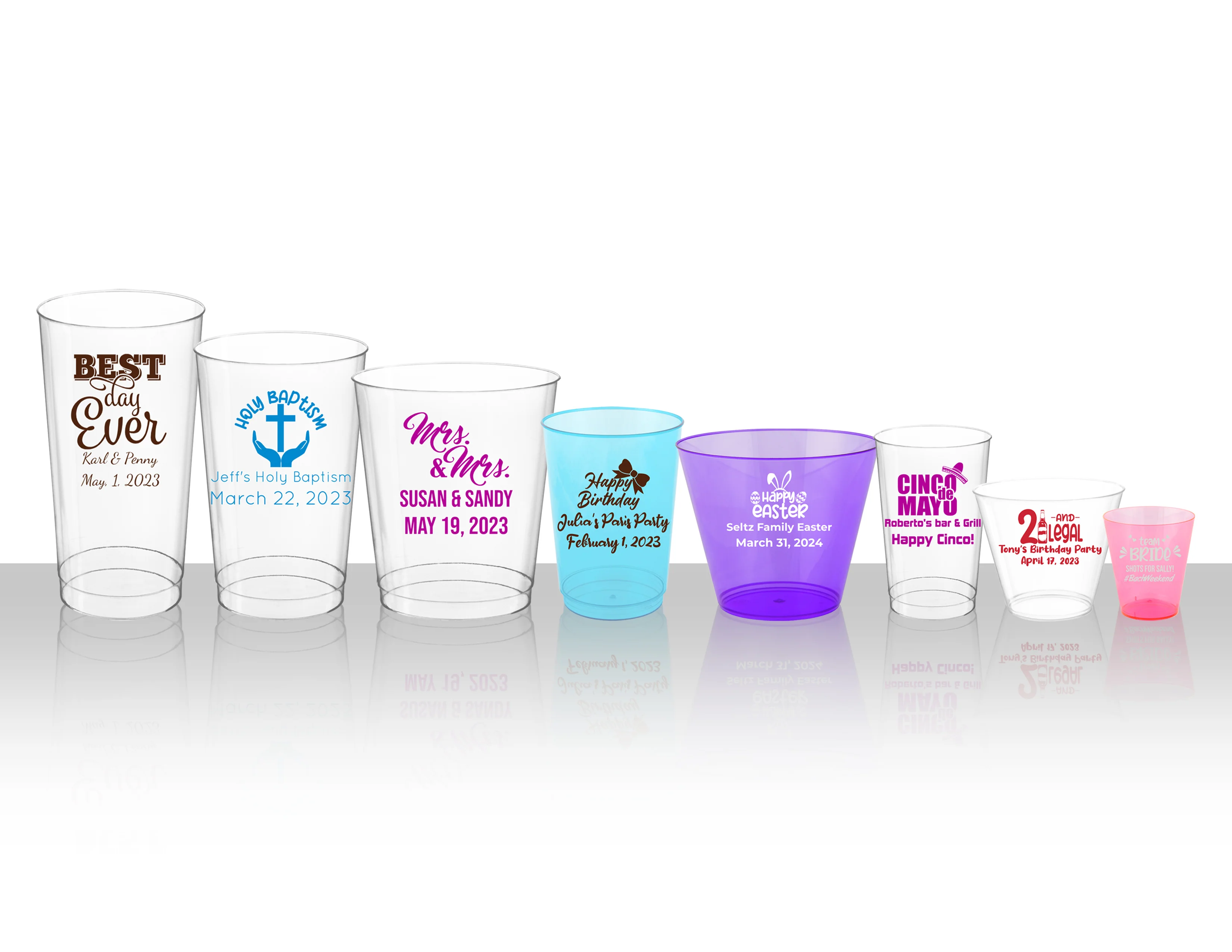 Personalized Hard Plastic Cups 2oz - 16oz - Image 3